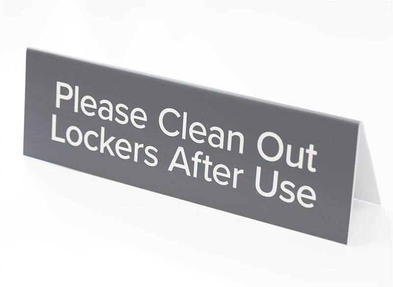 Please Clean Lockers Signs - Office Signs Made in the USA