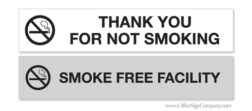 no smoking ofice signs