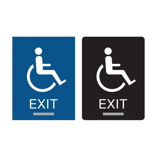 Handicap Accessible Exit Sign ADA Compliant