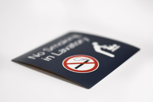 No Smoking and Baby Changing Station Restroom Decal