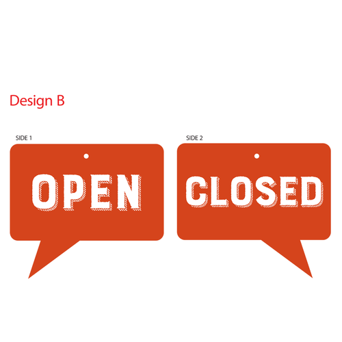 Open Closed Signs in Full Color | Open Closed Signs