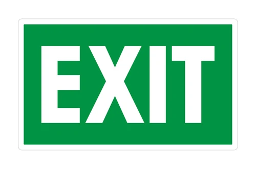Exit Door Decal and EXIT Signs