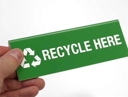 Recycling Tent Signs