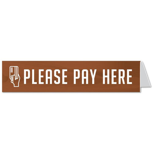 Please Pay Here Signs for Cashier, Teller and Office