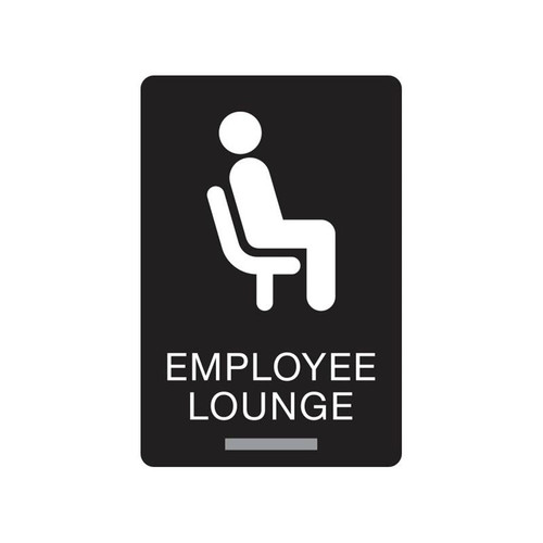 Employee Lounge Braille Office Signs