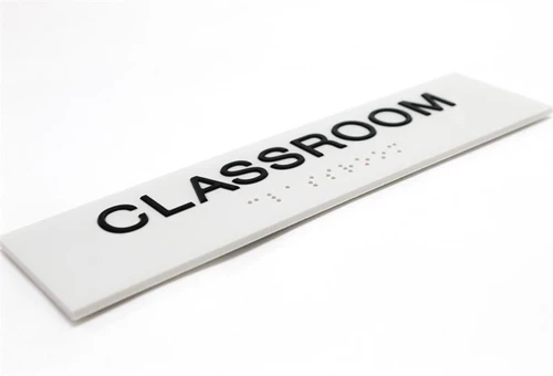 Classroom Signage ADA Braille - Premium Office Signs