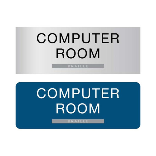 ADA Computer Room Signs and Braille Hotel Signs