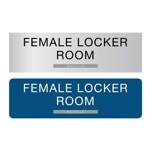 Female Locker Room Signs