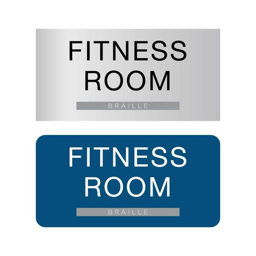 Fitness Room ADA Signage and Fitness Room Braille Signs