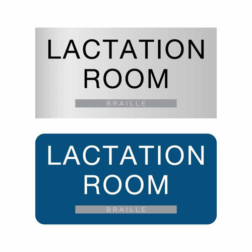 Lactation Room Door Sign, Public facility ADA Braille Signs