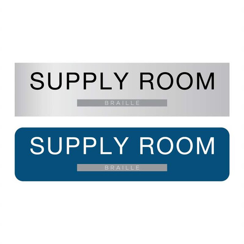 ADA Supply Room Signage and Custom Braille Signs