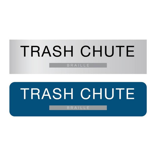 ADA Trash Chute Signage