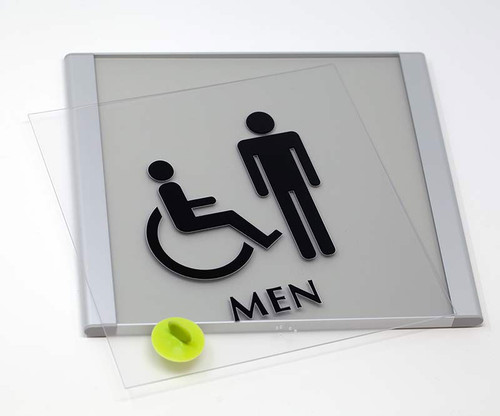 Braille Signs with Metal Frame
