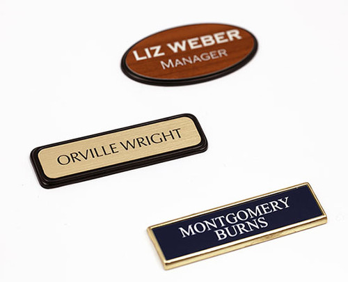 Custom Engraved Badges and Name Badge Holders