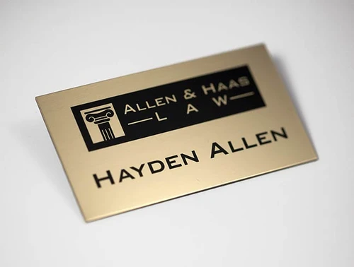Brass Name Badges and Name Tags