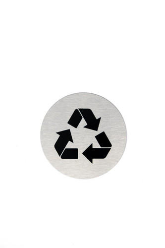 Brushed Aluminum Recycle Signs