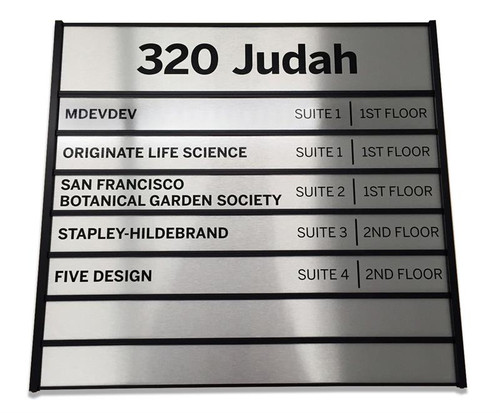 Office Directory Signs That Hold 4W x 5-5/8H Artwork WCSSLV64