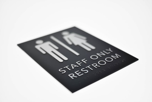 Staff Only Restroom Signs and Office Signs, Made in the USA