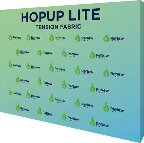 Hopup Lite 10ft Straight Full Height Tension Fabric Display