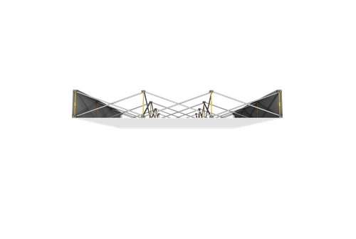 Hopup Lite 8ft Straight Full Height Tension Fabric Display