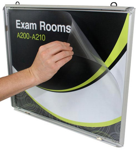 Hanging Ceiling Signs | Interchangeable Snap Frames