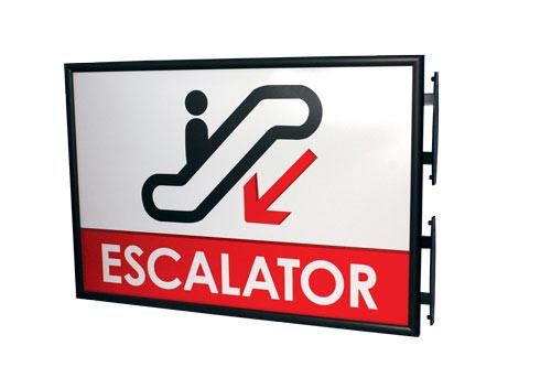 Projecting Interchangeable Snap Frames | Hallway Signs