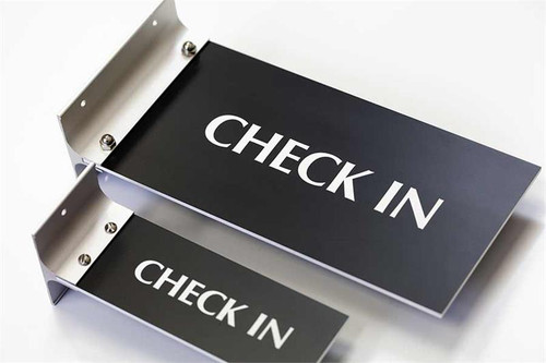 Check In Signs for Corridor and Hallway