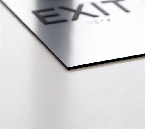 ADA Compliant NOT AN EXIT Sign Tactile With Braille – 6"x5 - View #3