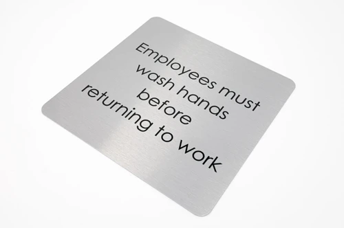 Custom Office Signs, Low Profile Name Plates and Wall Signs - Custom Message