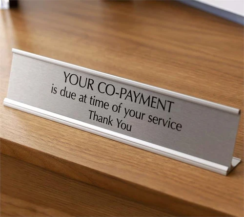 Metal Frame Desk Signs and Name Plates Made in the USA