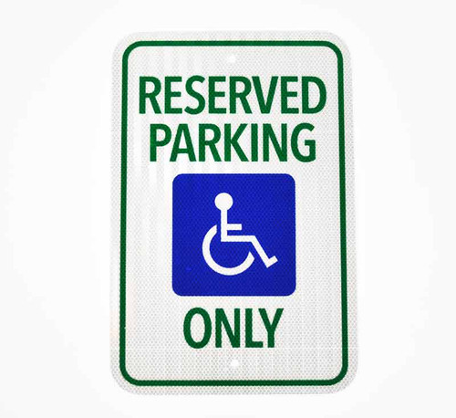 High Prismatic Reflective Aluminum Parking Signs