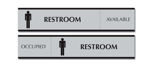 Sliding Restroom Signs