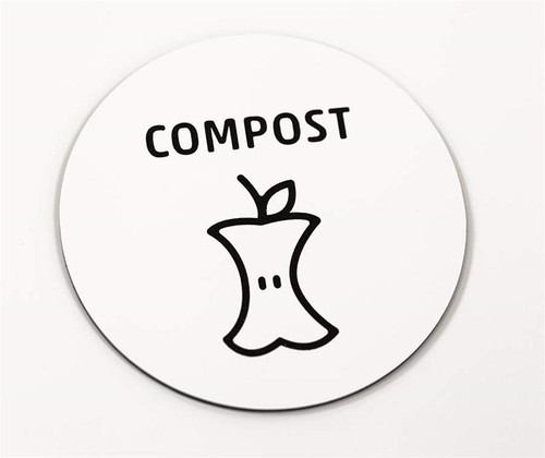 Round Compost Signs
