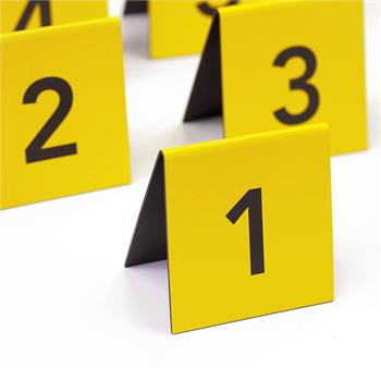 Numbered Table Tent Signs