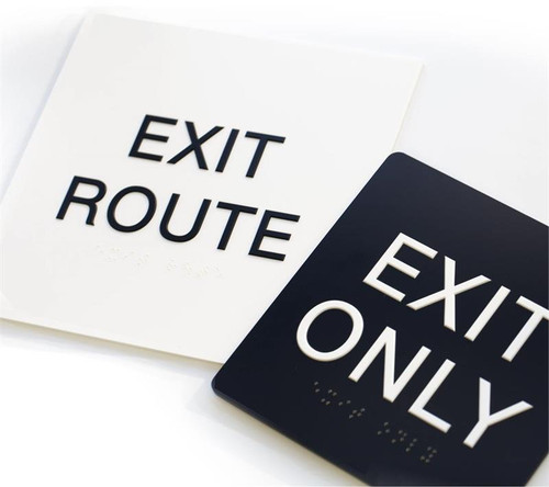 Exit Route or Exit Only Only Signs