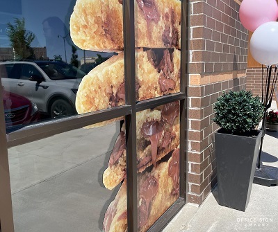 vinyl window sign