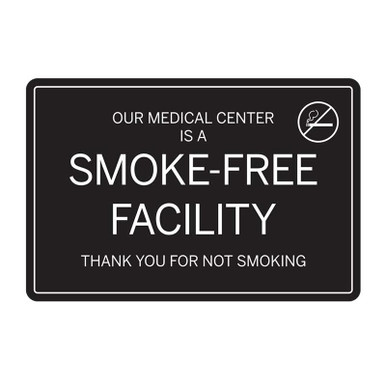 tobacco free facility signs This Is A Label (Select above) Aluminum sign has 3/8 Smoke Free Medical Facility Signs