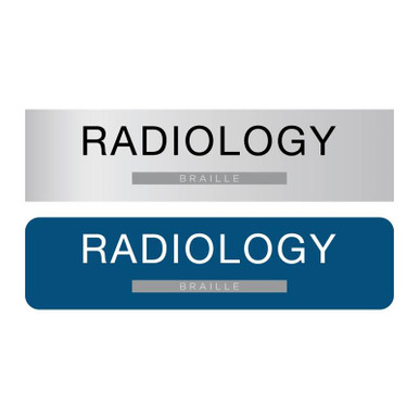 Premium ADA Radiology Signs | Braille Radiology Sign