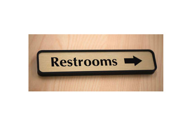 Bathrooms Directional Door Sign. Commercial Direction Signs -  Portugal