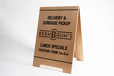 A Frame Sidewalk Sign - Wooden