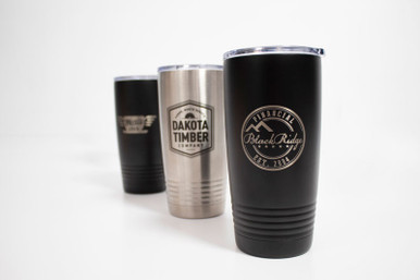 Custom Travel Coffee Mug, Laser Engraved, 16 oz Stainless Steel – DeluxHub