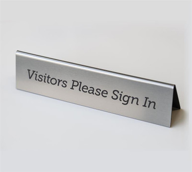 Visitor Sign In Signs | Counter Tent Sign | Table Tent