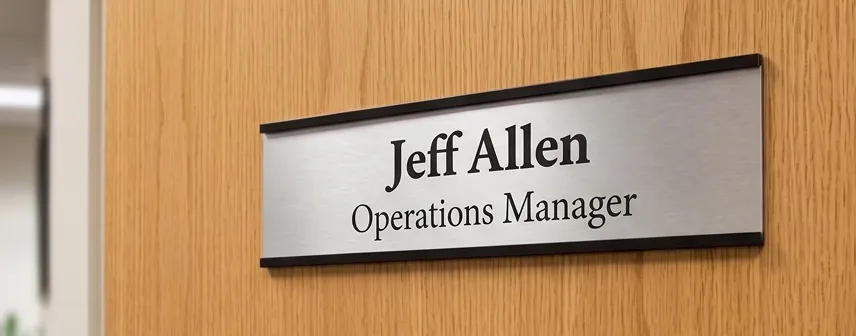 Office Door Name Plates