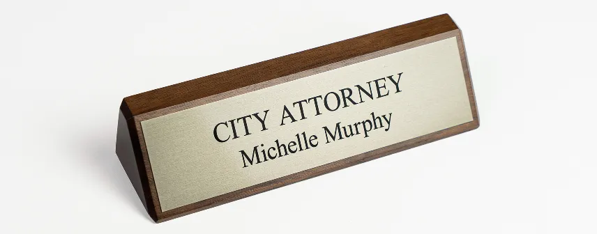 Wood Name Plates