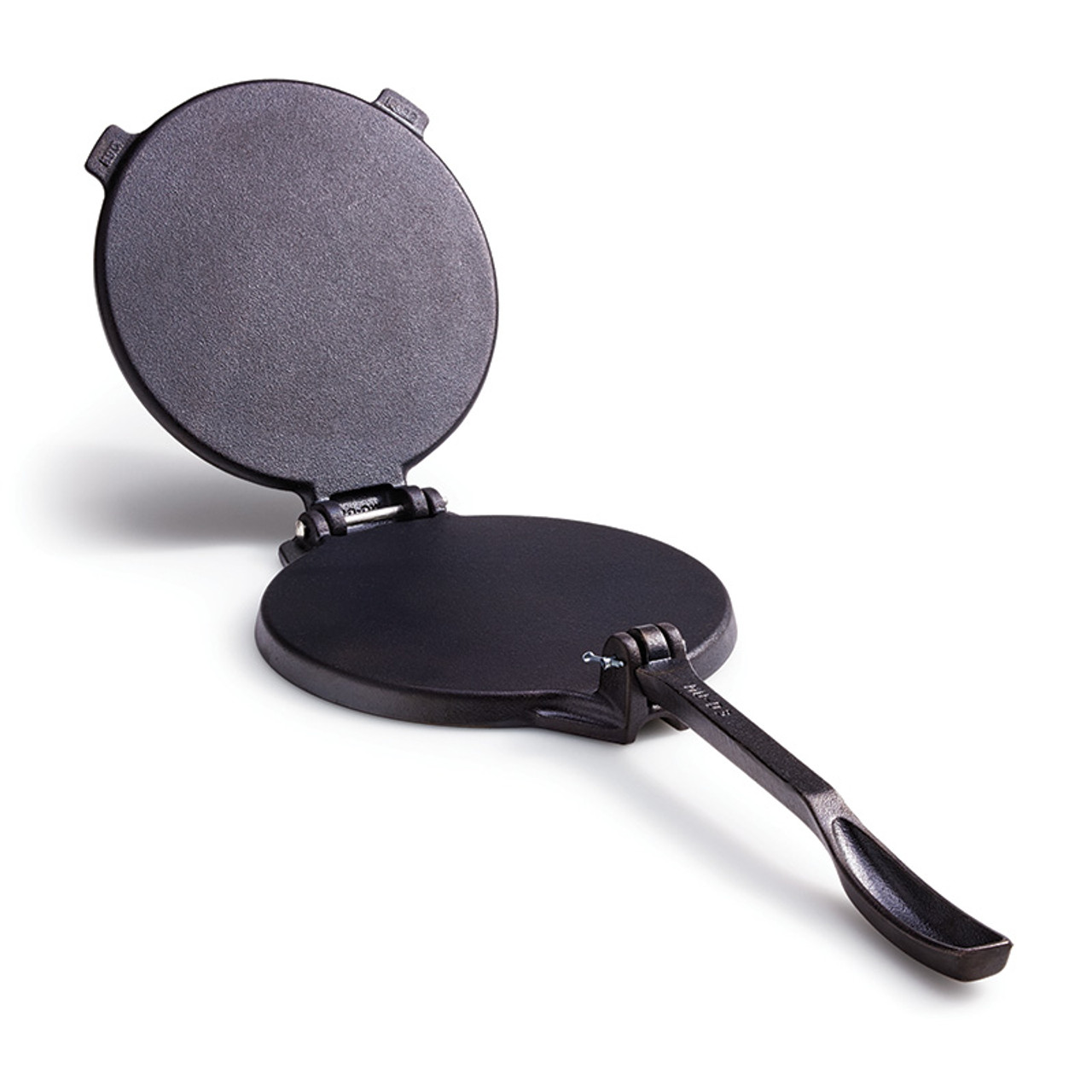 Victoria 10-Inch Cast Iron Comal Pizza Pan with 2 Side Handles, Preseasoned  with Flaxseed Oil, Made in Colombia, Black