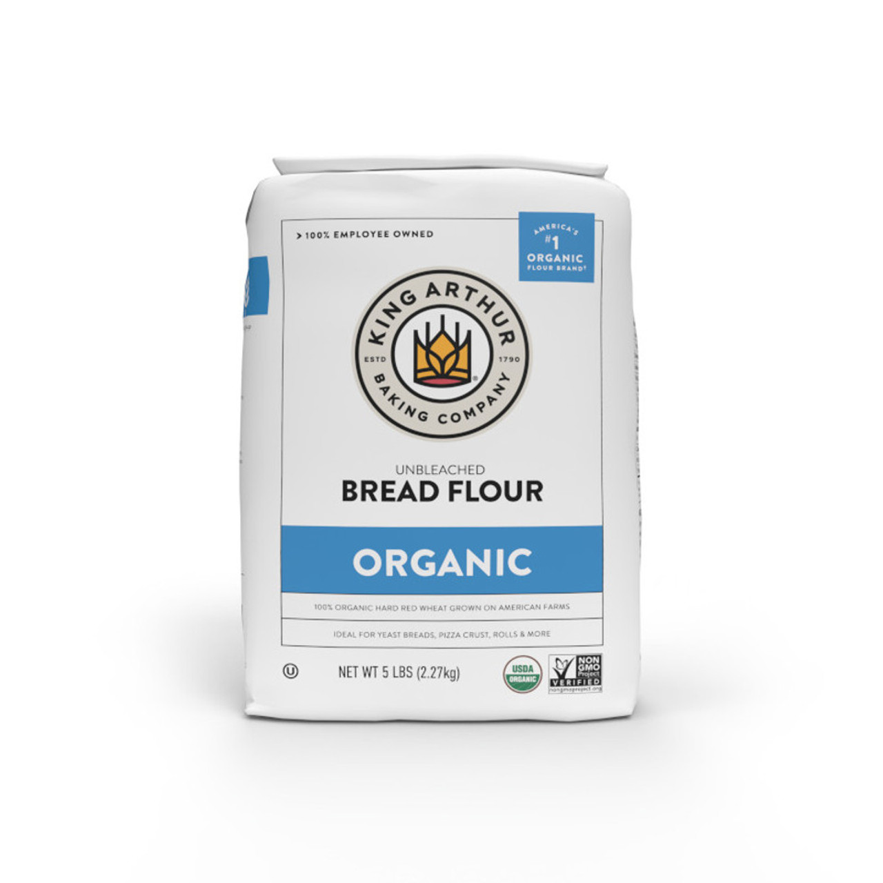 King Arthur Baking Organic Unbleached Bread Flour 5 Lb, Flour & Meals