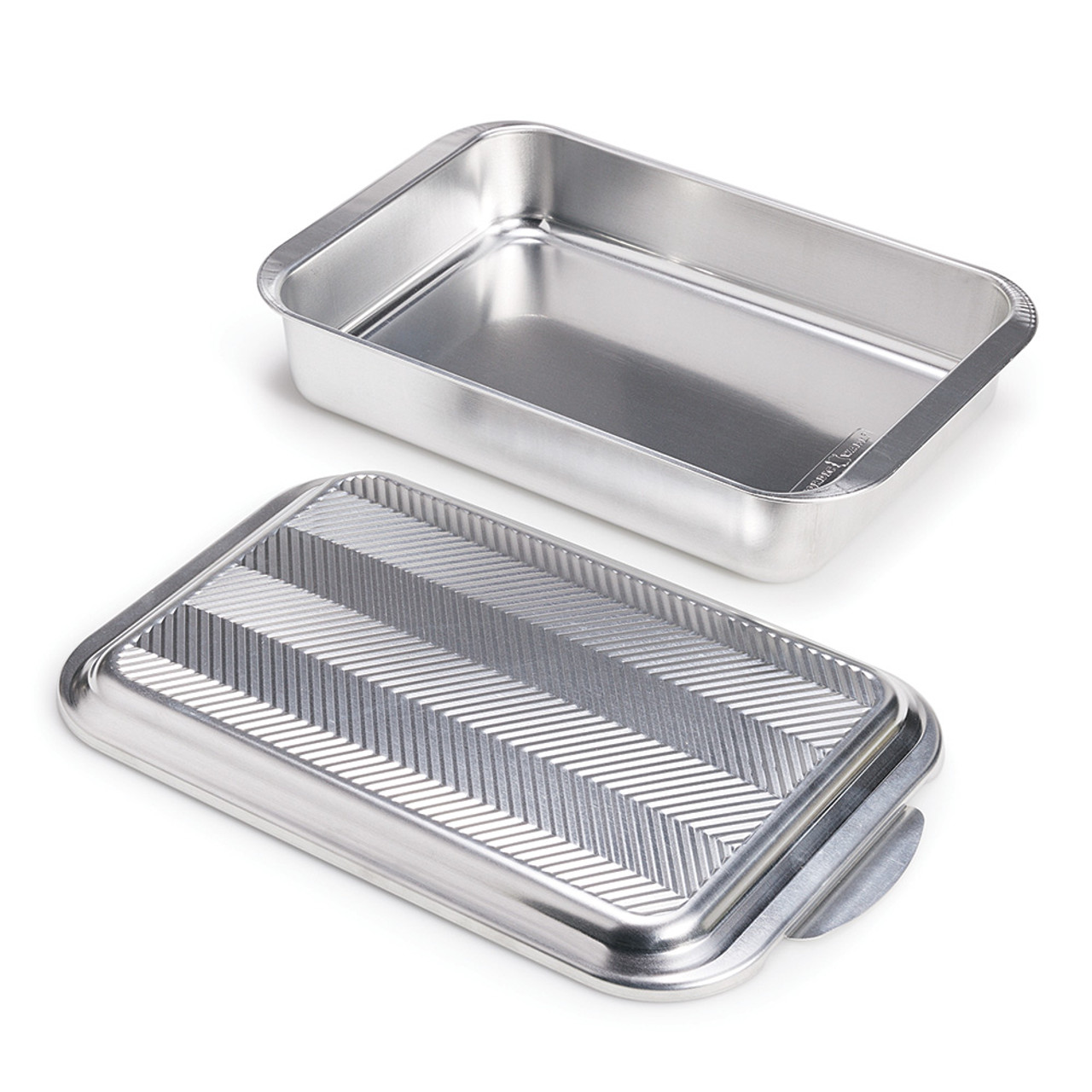 Nordic Ware Classic 9x13 Pan with Embossed Prism Lid - Silver, 2