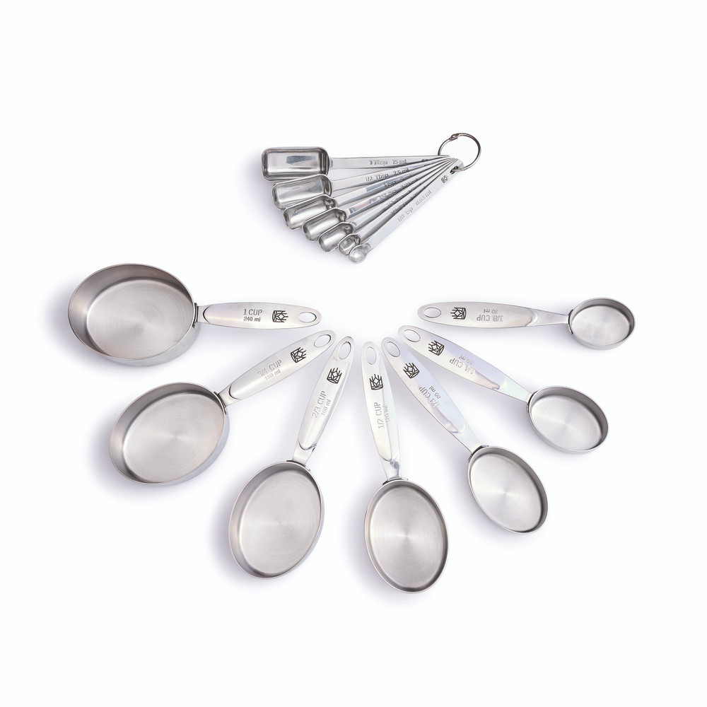 Wood Measuring Cups And Spoons Set, Farmhouse Scoop Kitchen Tool