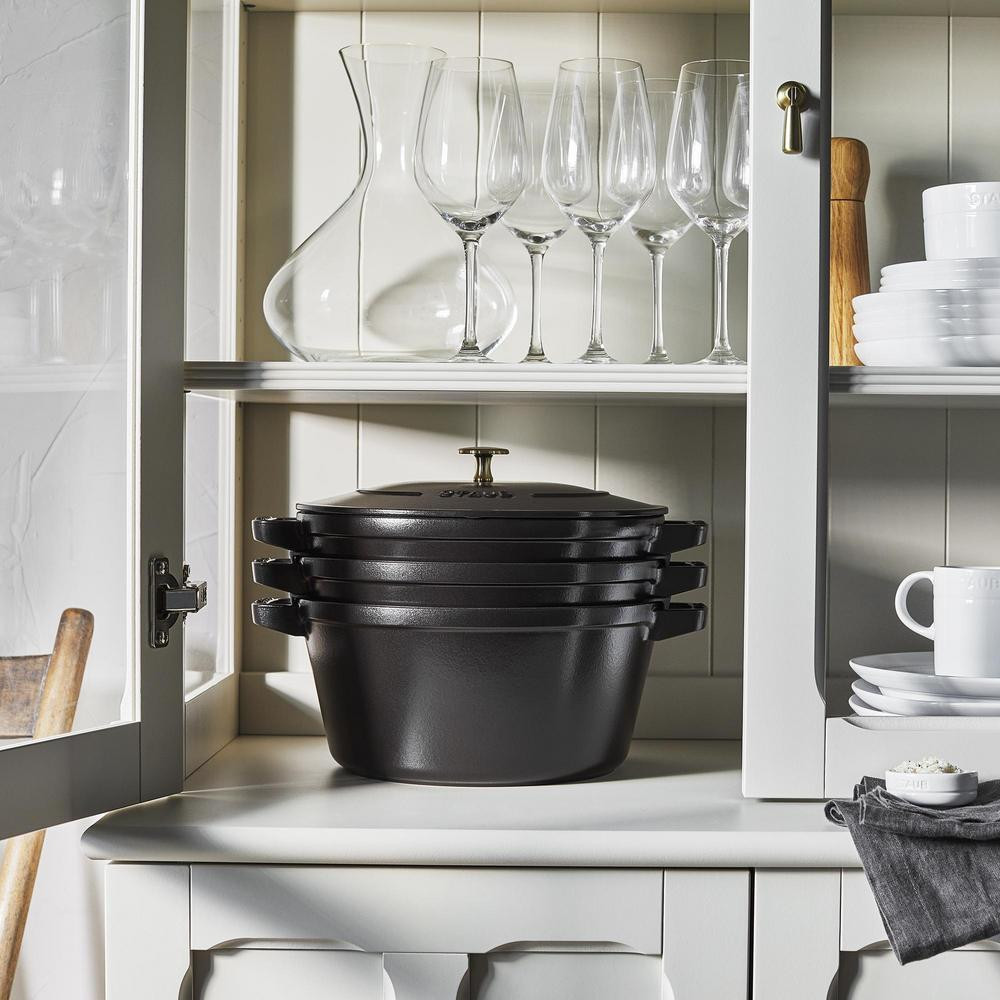 Staub Stackable Four-Piece Cast Iron Set - Thumbnail 4
