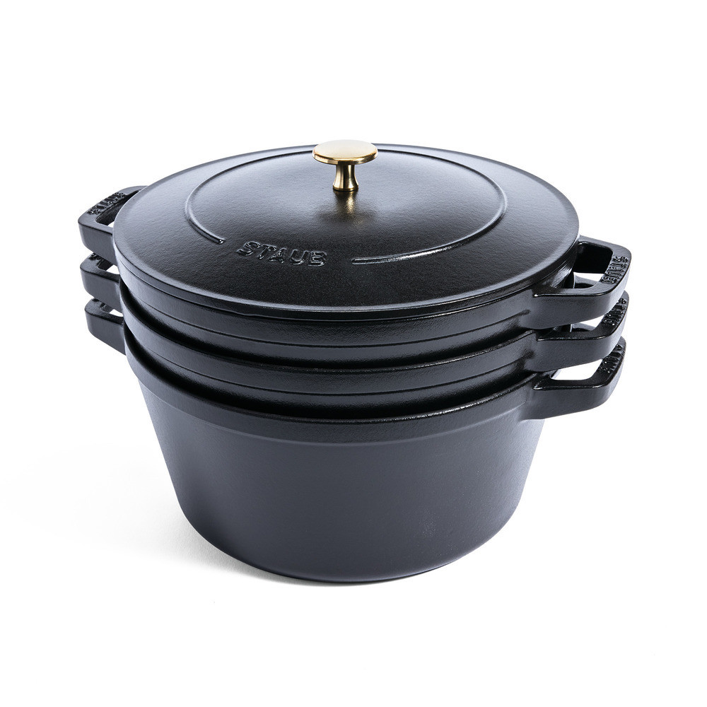 Staub Stackable Four-Piece Cast Iron Set